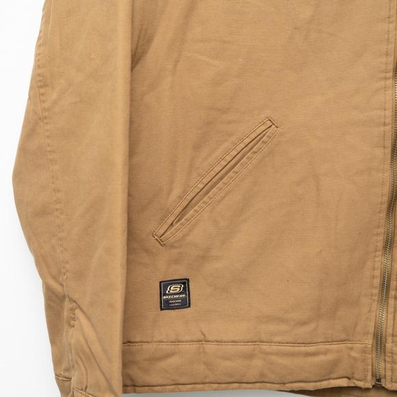 Skechers - Men's Sherpa-Lined Canvas Jacket - Picture 5 of 14